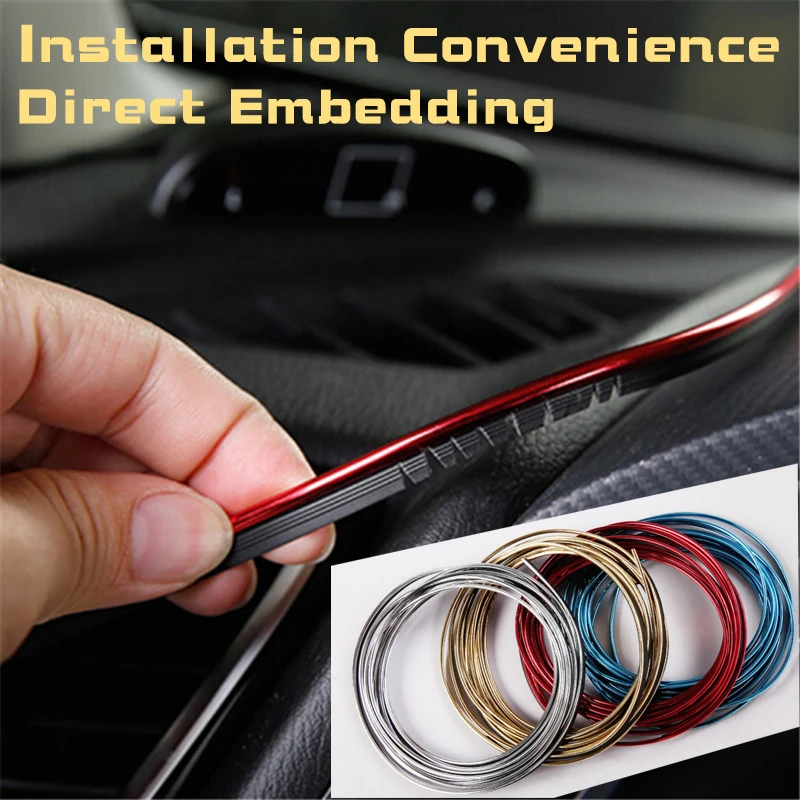 5M Car Styling Interior Decoration Strips Moulding Trim Dashboard Door Edge WA 5M Car Styling Interior Decoration Strips Moulding Trim Dashboard Door Edge WA