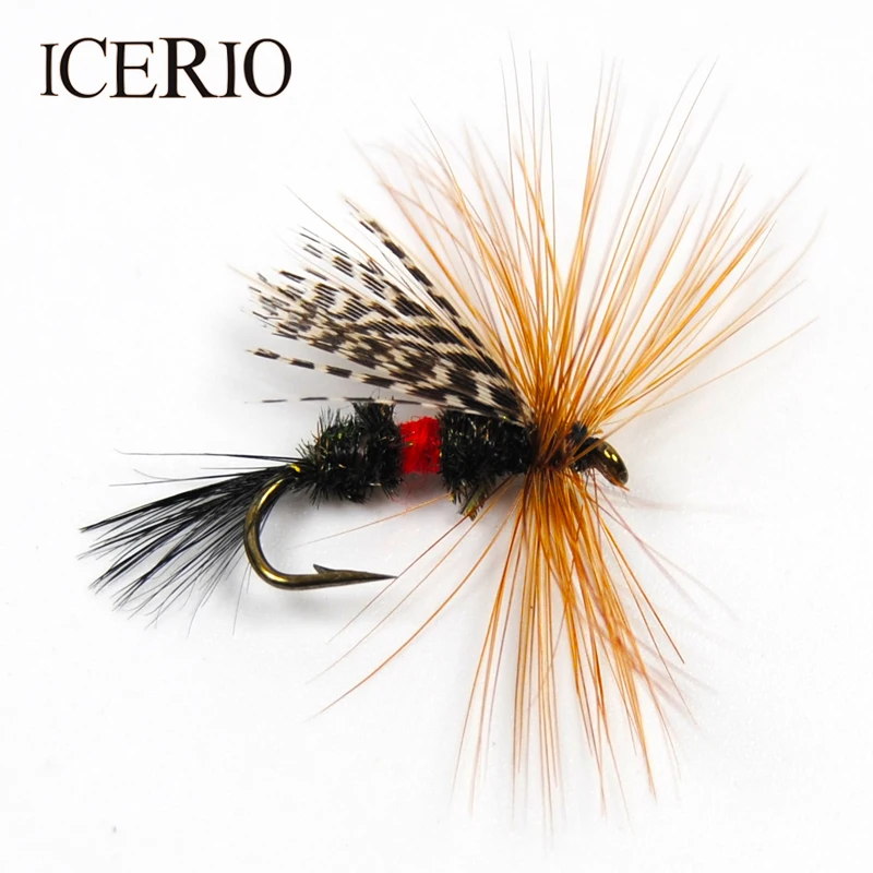 Image [6 PCS]  Royal Wulff Brown Hackle Trout Fishing Fly Size12#