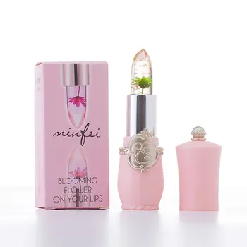 

Waterproof Flower LipStick Jelly Flower Transparent Color Changing Lipstick Lasting With Flower Lipsticks Lip