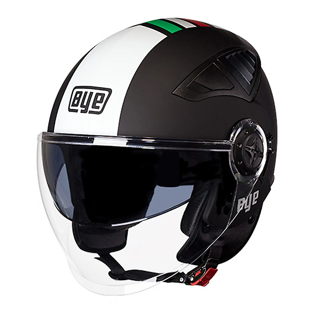 BYE мотоциклетный шлем DOT Ретро Винтаж круизер чоппер Скутер кафе гонщик Cascos Мото шлем 3/4 открытый шлем - Цвет: HF-256-01