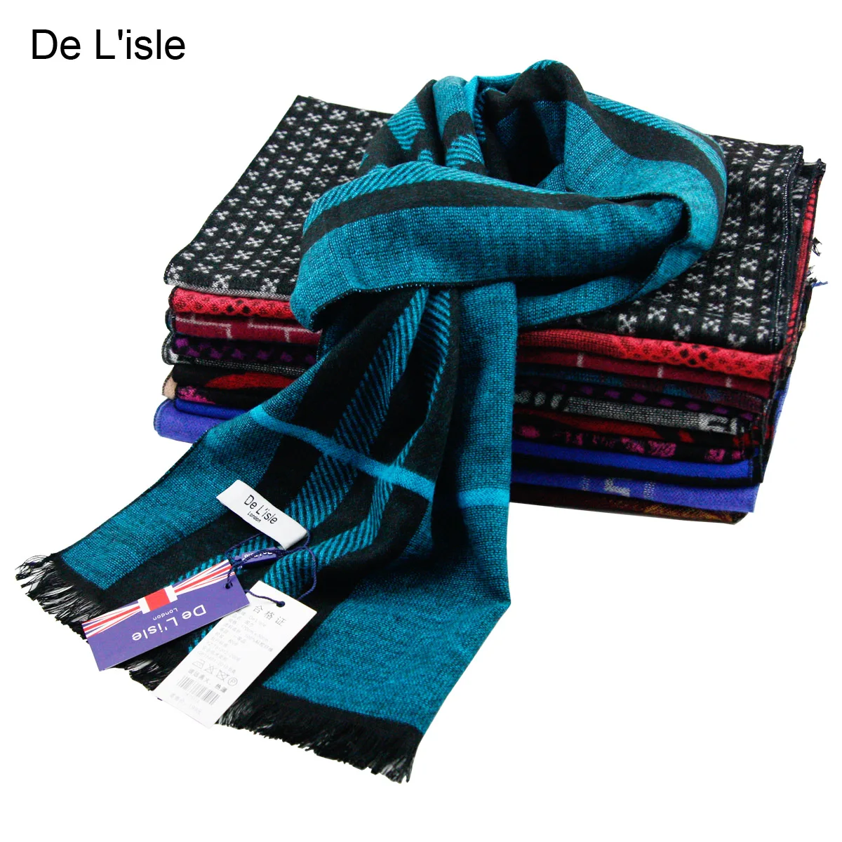 Новинка года! Зимний итальянский шарф классического дизайна высокого качества из мягкой матовой ткани для мужчин, длинный шарф, женские шали, обертывания
