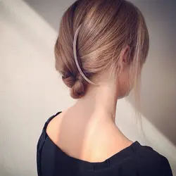 Haimeikang изогнутые индивидуальный гребень для волос Заколки ювелирные аксессуары Для женщин из металла цвета: золотистый, серебристый волос