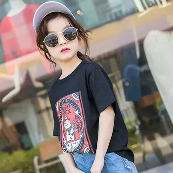 

Baby Kids Girls T-shirt Tops Summer Children Girls 2020 Cotton Shirt O-neck Tees Toddler Outwear Gifts Teenage New Costume 10 12