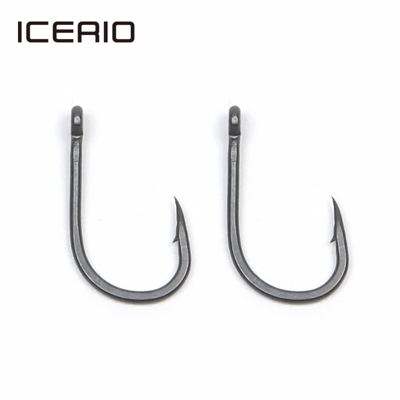 

ICERIO 100 шт. матовый черный разрыв клювовидный Карп рыболовные крючки для Pop up крючок для ловли карпа
