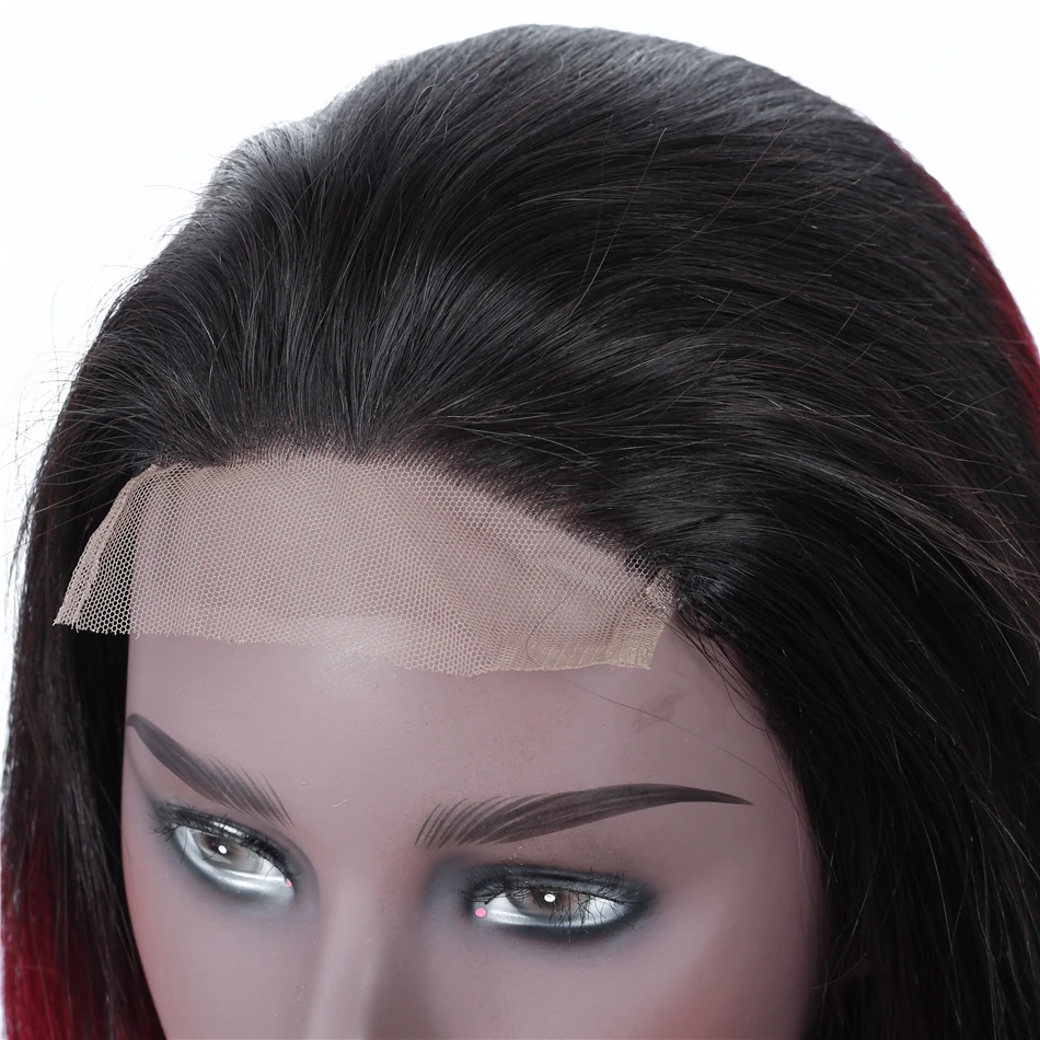 Plecare 4*4 человеческие волосы парики T1B-99J Кружева Закрытие человеческих волос парики для черных женщин прямые бразильские не реми волосы