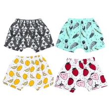 Harem Shorts Cute Printed Pants For Kids Summer Shorts Bloomers Pants Feather&Lemon&Strawberry&Plaid Bottoms Trousers Legging