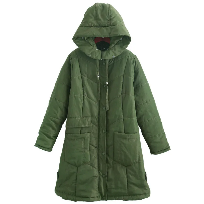 incredible  Plus size 4XL-10XL Cotton Jacket Women Parkas Winter Thicken Cotton-padded Jacket Female Hooded Coa