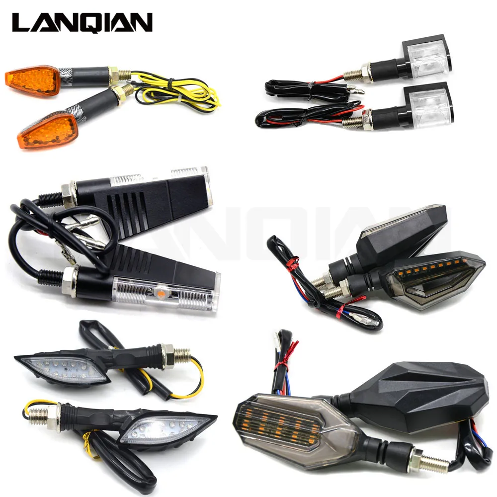 

Universal Motorcycle 12V LED Turn Signal Indicators Light Amber Blinker Light led For msx 125 cb500x xmax 300 cbr250r z650 Z900