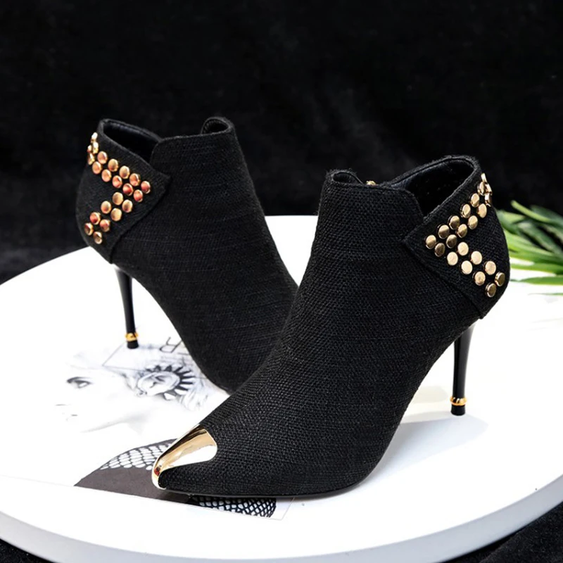 boots heels korean style