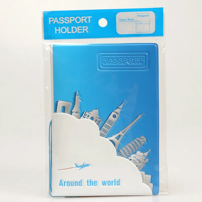 World Travel кожа ПВХ Милые дизайнерские Обложка для паспорта Для женщин Для мужчин Мода Кредитная Держатель для карт билет кошелек поездки