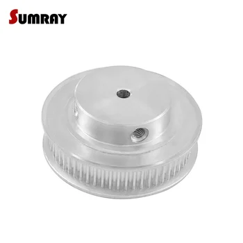 

SUMRAY 3M 60T Aluminium Motor Pulley 5/6/6.35/8/10/12/14/15/16/17/19/20/25 Inner Bore Timing Gear Pulley 11mm Belt Width