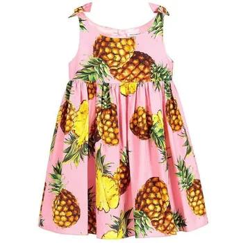 

Girls Dresses Summer 2018 Princess Disfraz Infantil Flower Girls Party Dresses Printed Dress For Girls Kids Clothes