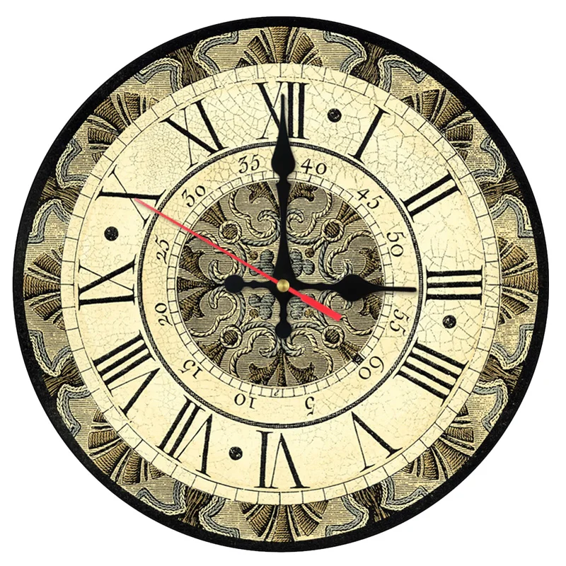 

new hot wall clocks still life stickers quartz watch bamboo wooden clock modern home decoration living room Antique style