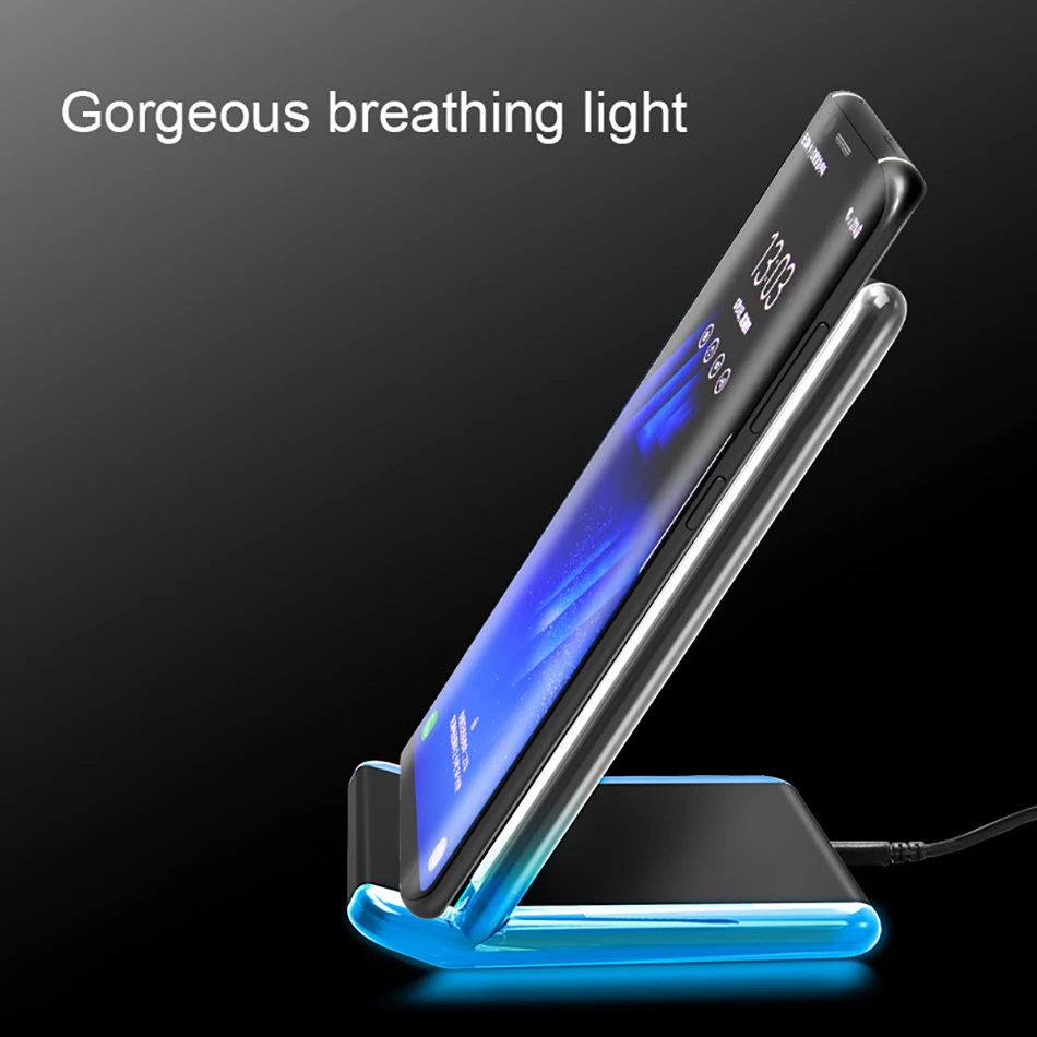 !ACCEZZ 7.5W Fast Qi Wireless Charging For iPhone X 8 Plus 10W For Samsung Galaxy Note 58 5W Wireless Charge For Google Nexus 4 (9)