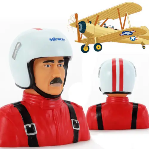 

Miracle Hobby Accessories 1/4 Scale Pilot Toy (Sam) for RC Plane / Aircraft Red