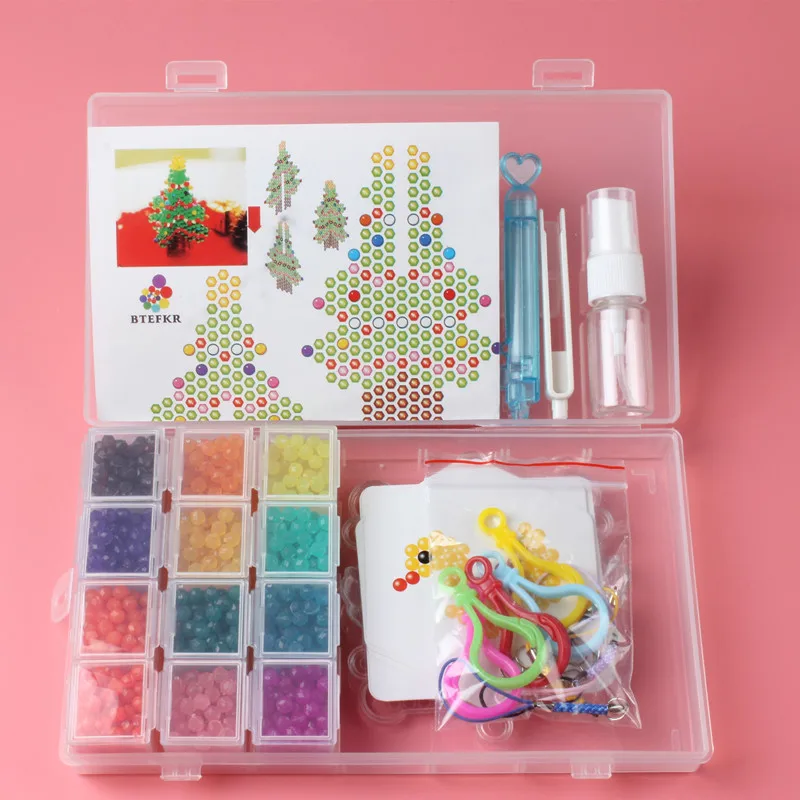 12 видов цветов 1200 шт жемчужные шарики для распыления воды 3D головоломки игрушки