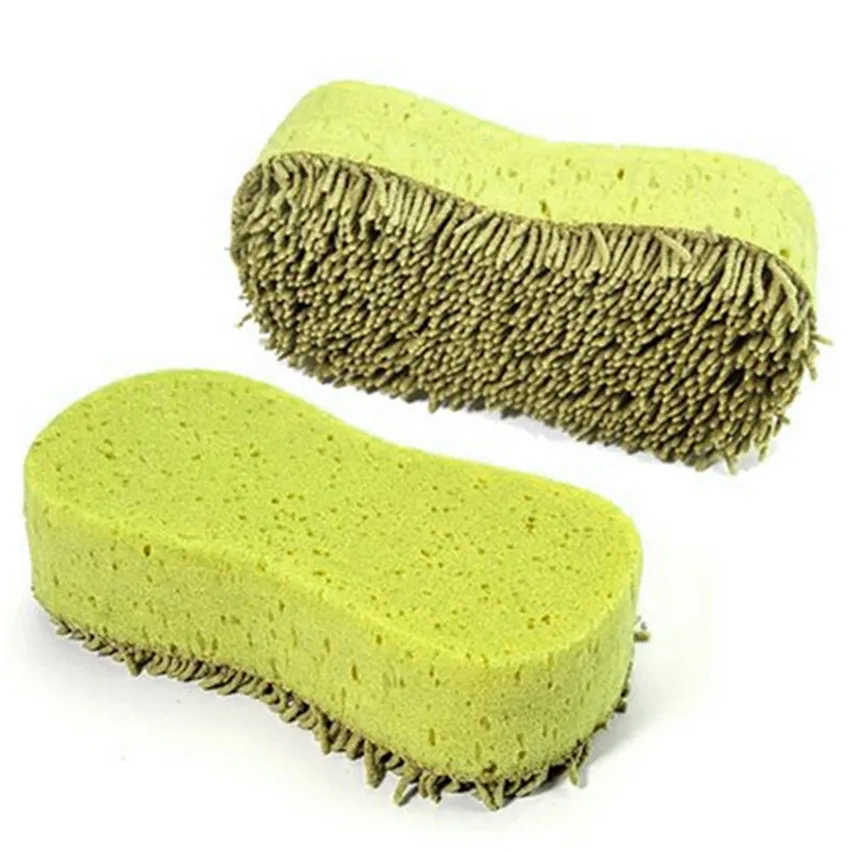 

Vehicle Practical Cleaning Washing Cleaner Coral Microfiber Sponge Brush For Auto Car