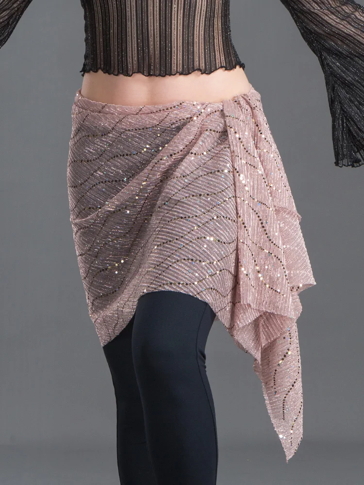 

Female Oriental Dance Costume for Bollywood Dancewear Hip Scarf Indian Dance Sequined Waist Chain Belly Dance Wrap Belt