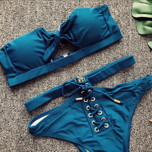 {Excellent|Wonderfull|Very Good|Very Recommended} Sexy Swimsuit Women's Separate Bikinis Women Pure Color Padded Bikini 2019 Tube Top Lace-up Briefs Bathing Suit Swimwear Women Cheap Offers {Excellent|Wonderfull|Very Good|Very Recommended} Sexy Swimsuit Women's Separate Bikinis Women Pure Color Padded Bikini 2019 Tube Top Lace-up Briefs Bathing Suit Swimwear Women Cheap Offers