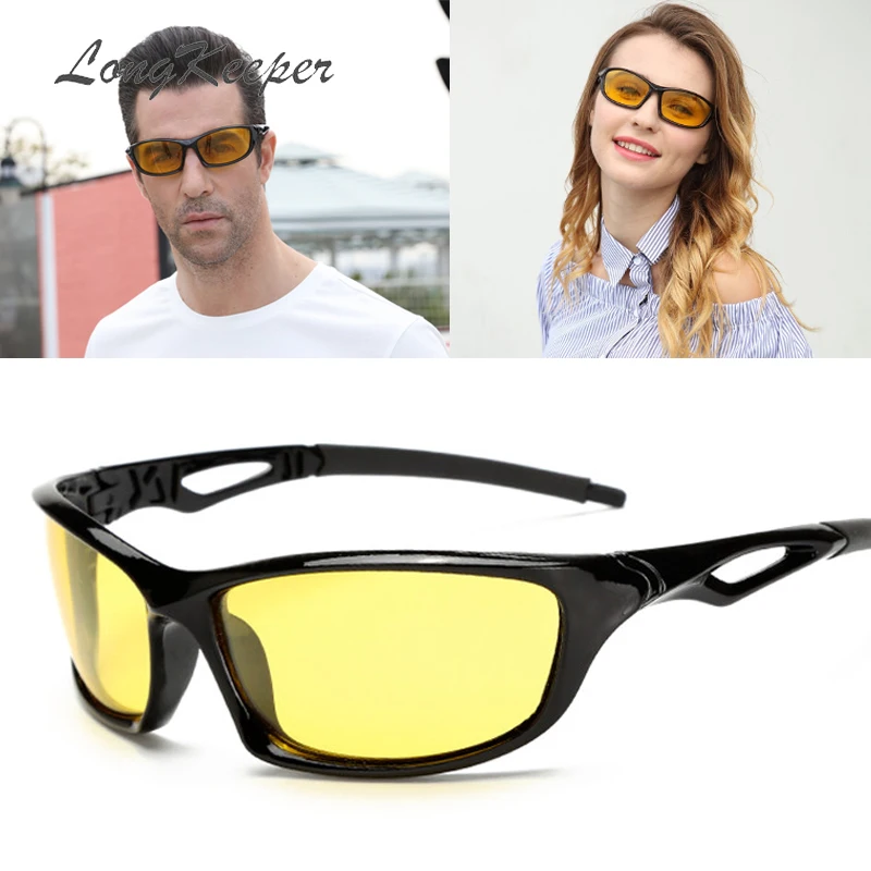 LongKeeper HD Polarized Night Vision Sunglasses For Headlight Driving