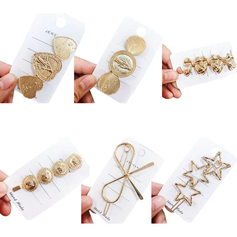 

Women Girls Retro Metal Hair Clip Barrette Claw Hair Pins Accessories