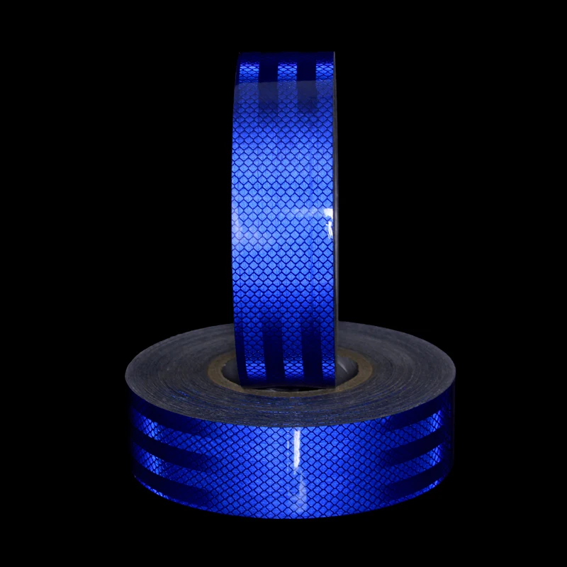 5cm*45m Blue Safety Warning Tape Super reflective adhesive strips car