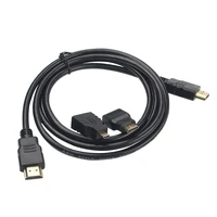 1.5M Cable HDMI Cable Gold Adapter Converter 3 in 1 HDMI to Mini HDMI Micro HDMI For Xbox 360 PS3 HDTV 1080P Mobile Phone