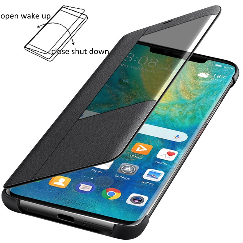 Huawei mate 20 pro view window flip case (3)
