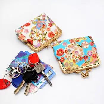 

Fashion Female Colorful Flower Mini Wallet Cloth Cash Card Holder Coin Purse