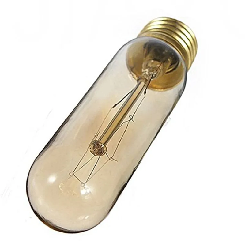 Lâmpada do Vintage 40 w Edison Pode Ser Escurecido Lâmpada Incandescente Industrial Antigo Retro Luz Ac220-240v 6 Pçs T10 E27 E14 10 Lâmpadas incandescentes