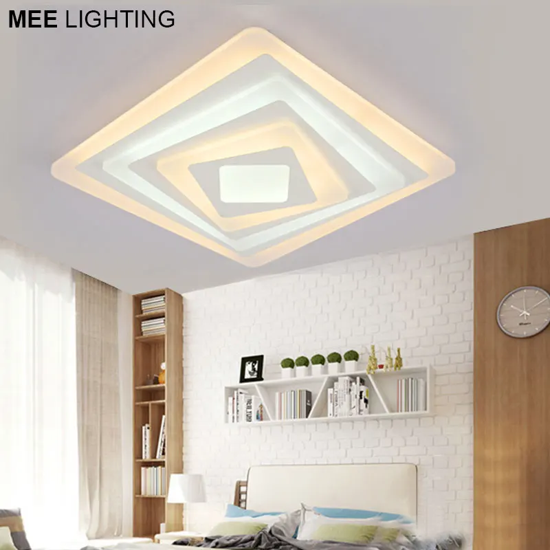 

New Arrival Led Ceiling Light Fixture Acrylic Flush Mounted Ceiling Lamp for Living room Dining room Bedroom Square LED Ceiling