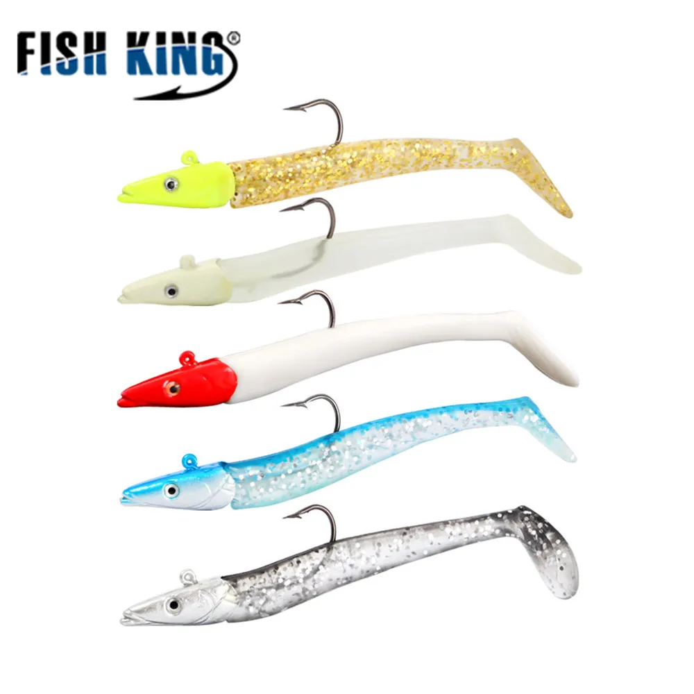 Buy FISH KING Soft Lure 5 Colors Silicone Fishing Lure Bass Wobblers Artificial