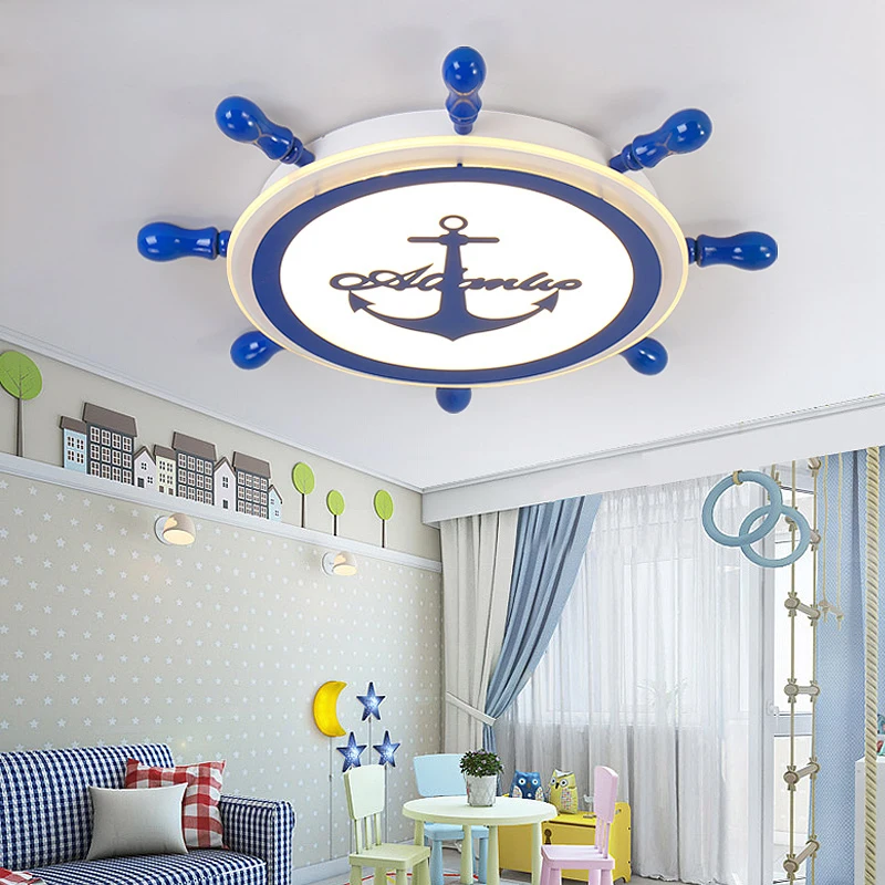 

Modren LED ceiling lights for children Living room Bedroom Rudder shape Kids room ceiling lamp Indoor Home Decoration Fixture