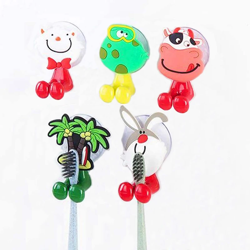 Baby Care Kids Toothbrush Cartoon Animal Shape Holder Sucker Suction Hooks Set Hanging Bathroom Baby Toothbrush Holder Towels Baby Care Kids Toothbrush Cartoon Animal Shape Holder Sucker Suction Hooks Set Hanging Bathroom Baby Toothbrush Holder Towels