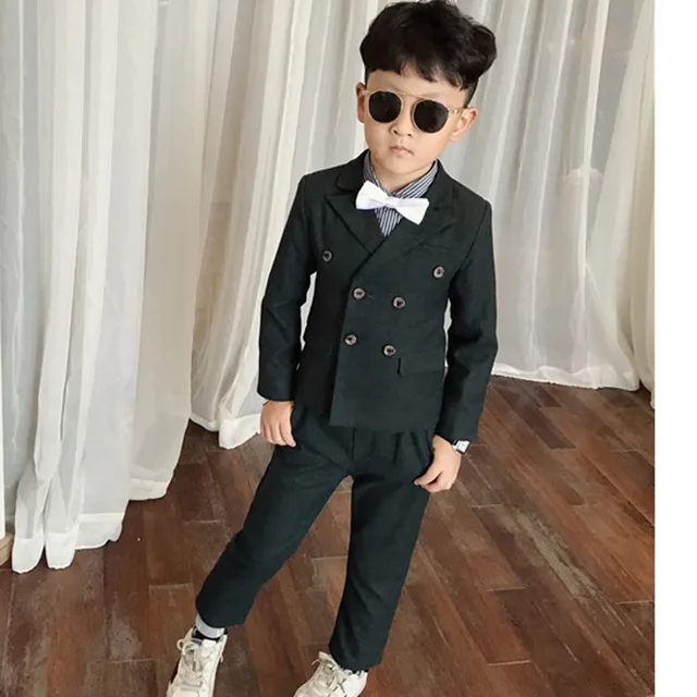 2018 Autumn Boys Wedding Costume Kids Formal Blazer Suits Boys England