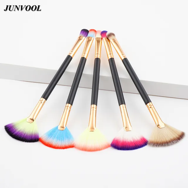 Buy 5Pcs Double Head Fan Makeup Brushes Professional