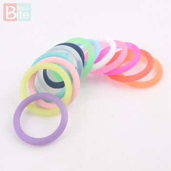 

Bite Bites 10pcs Soother Clip Rubber Circle 22mm Silicone Ring Baby Attachment Baby Teether General Silicone Teether