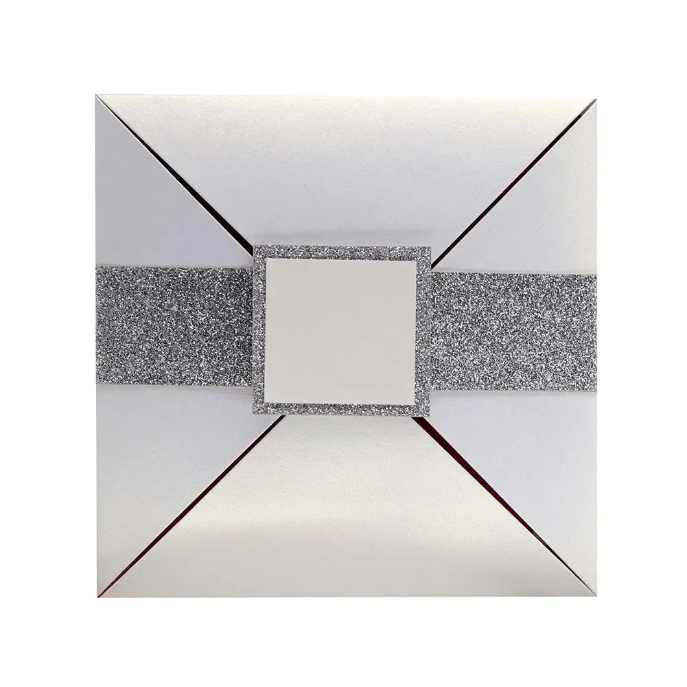  10pcs/pack Business Annual Invitation Invitation Simple Wedding Invitation with Girdle - 33029046288