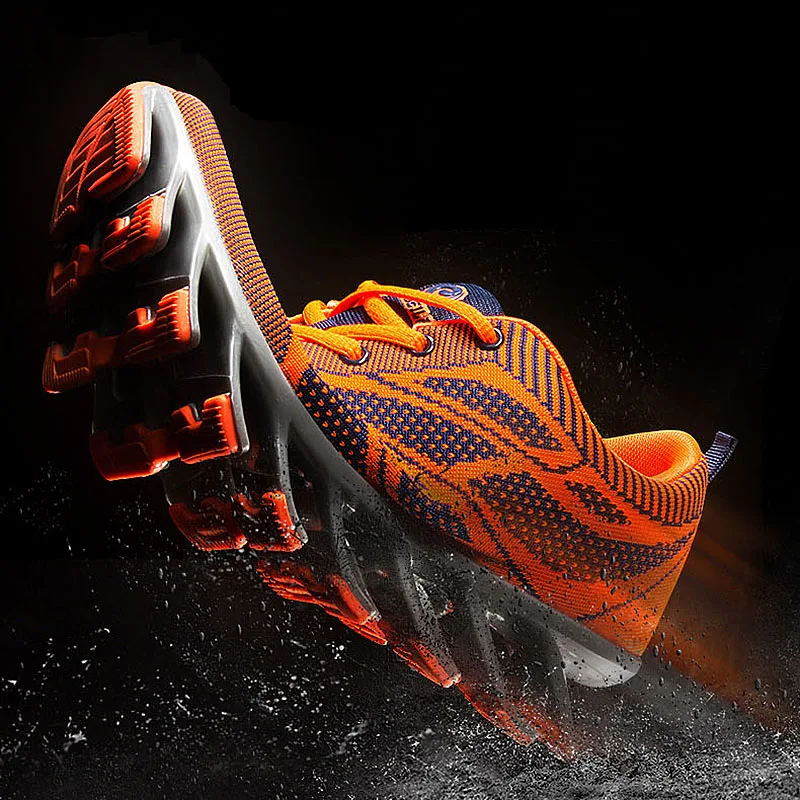 FEOZYZ Running Shoes For Men Shock Absorption Sport Shoes Knit Breathable Sneakers Jogging Shoes Zapatillas Hombre Deportiva puma shoes vogue leisure sports shoes zapatillas hombre deportiva