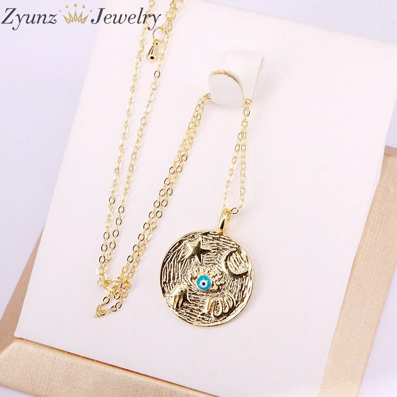 10PCS, New design Korean fashion Pave Eye CZ Pendant shiny Crystal Magic Rose Eyelash Necklace girl women charm