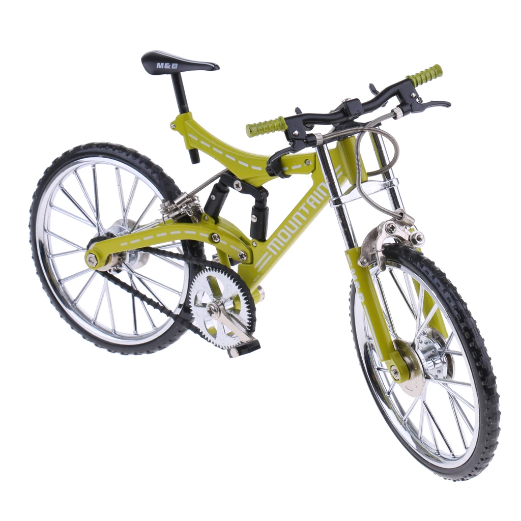 

1:10 Miniature Bicycle Diecast Mountain Bike Model Toy Collectibles Green