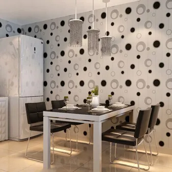 

Brand modern circle dinning room pvc waterproof wallpaper bedroom living room TV SOFA background bedroom wallpaper