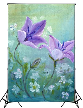 

2016 New arrival digital oil painting flower photography backdrops photo background for newborn photo XT-4190