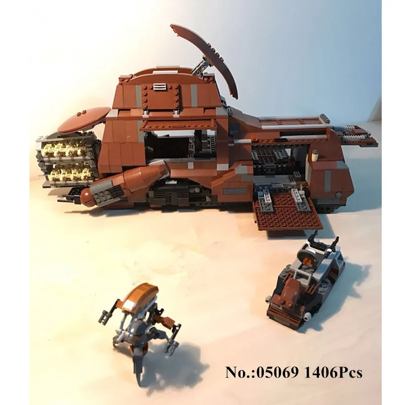 

H&HXY 1406 PCS 05069 The Federation Transportation Tank star Set MTT Children wars Building Blocks Bricks Toys Gift 7662