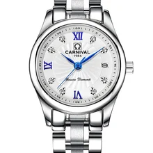 Carnival Luxury Brand Watch Women Japan Quartz clock Switzerland Women Watches Male Waterproof Military reloj hombre C8827L-1