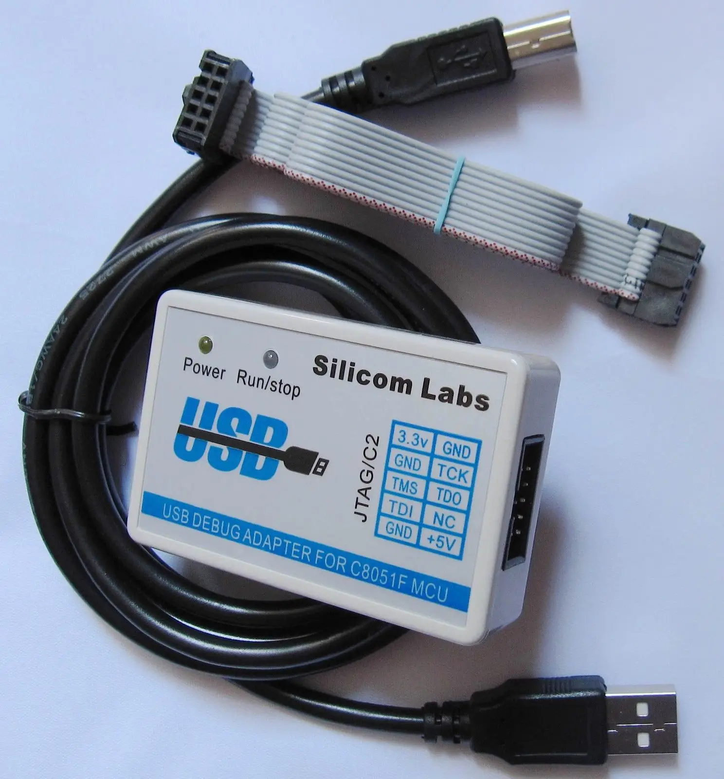 

C8051F MCU Emulator U-EC6 USB Debug Adapter JTAG/C2 Mode with Cable