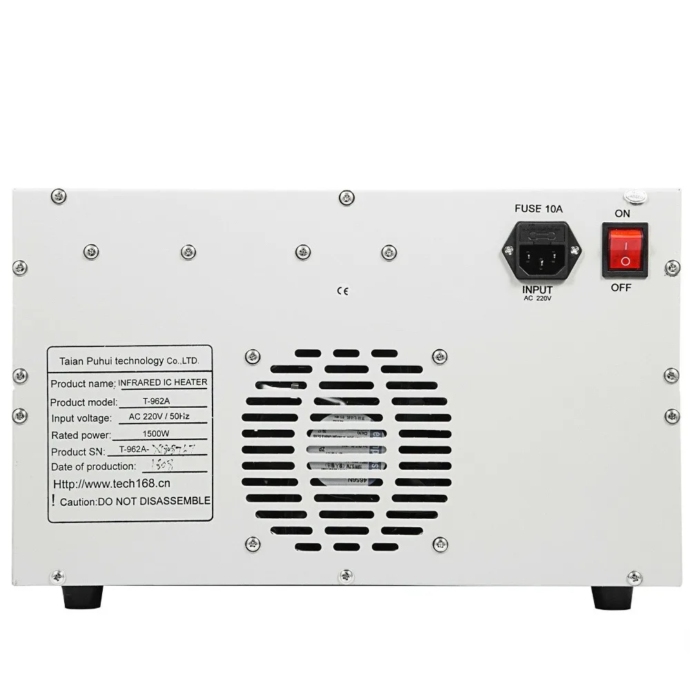 300x320 мм печь для пайки методом оплавления припоя машины инфракрасный нагреватель SMT SMD BGA T962A печи оплавления автоматический