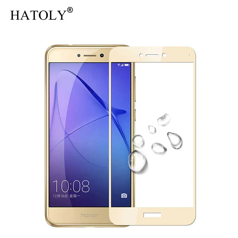 

2PCS Screen Protector Huawei P8 Lite 2017 Glass Tempered Glass For Huawei P8 Lite 2017 Glass Honor 8 Lite 2017 Full Glass HATOLY