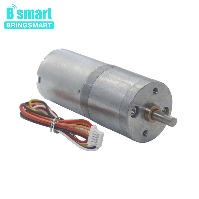 

Bringsmart JGA25-2430 Speed Control DC Brushless Motor 12~24V 14~1550rpm Gear Electric Motor with Brake BLDC Motor Low Noise