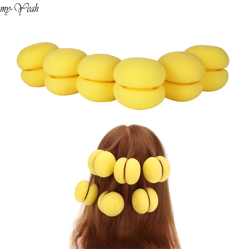 6 шт. волшебные бигуди для завивки волос|foam hair rollers|hair foam rollershair rollers |